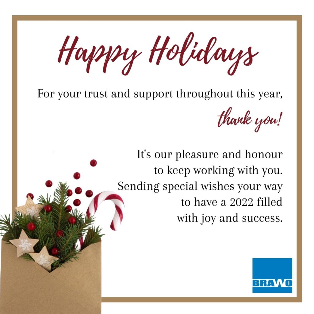 , Brawo wishes you all a happy and healthy Holiday Season!